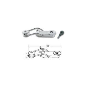 ΚΛΕΙΣΤΡΟ ΙΝΟΧ ΜΕ ΚΛΕΙΔΙ 94ΜΜ