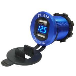 ΠΡΙΖΑ ΦΩΤΙΖΟΜΕΝΗ ΔΙΠΛΗ USB-ΒΟΛΤΟΜΕΤΡΟ