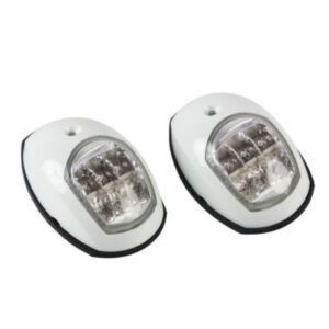 ΦΑΝΟΣ ΠΛΑΙΝΟΣ ΛΕΥΚΟΣ LED ΛΕΥΚΗ ΒΑΣΗ